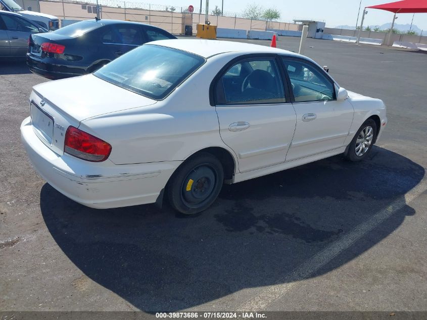 2003 Hyundai Sonata Base W/2.7L V6 VIN: KMHWF25H73A761878 Lot: 39873686