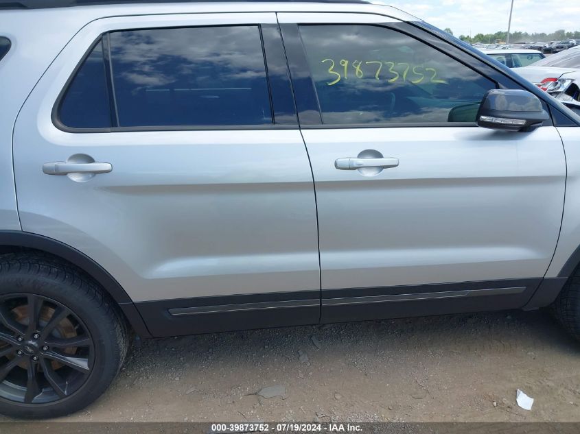 2017 Ford Explorer Xlt VIN: 1FM5K8D87HGC04176 Lot: 39873752