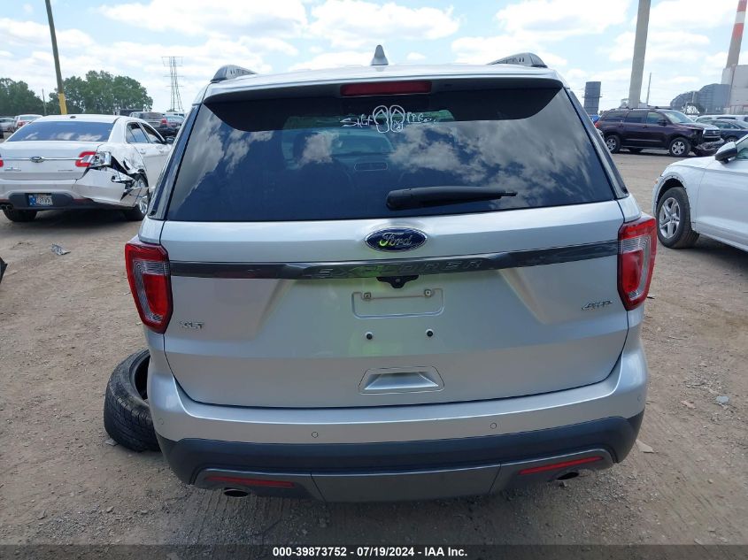 2017 Ford Explorer Xlt VIN: 1FM5K8D87HGC04176 Lot: 39873752