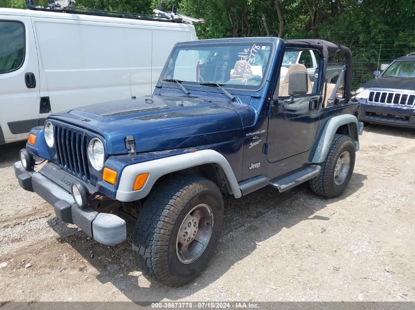 2000 Jeep Wrangler Sport VIN: 1J4FA49S0YP791081 Lot: 39873778