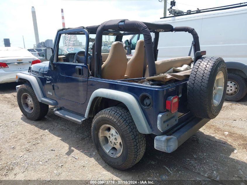 2000 Jeep Wrangler Sport VIN: 1J4FA49S0YP791081 Lot: 39873778