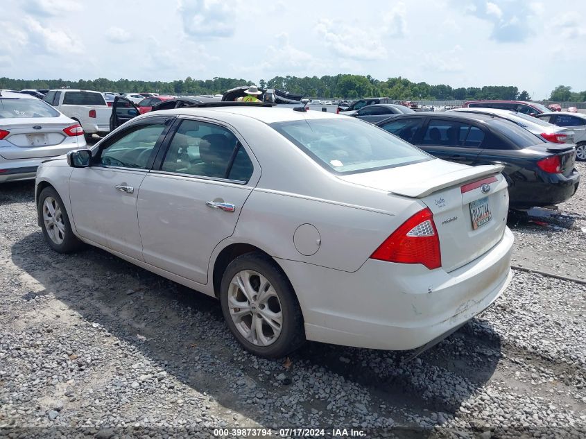 2012 Ford Fusion Se VIN: 3FAHP0HA6CR160759 Lot: 39873794