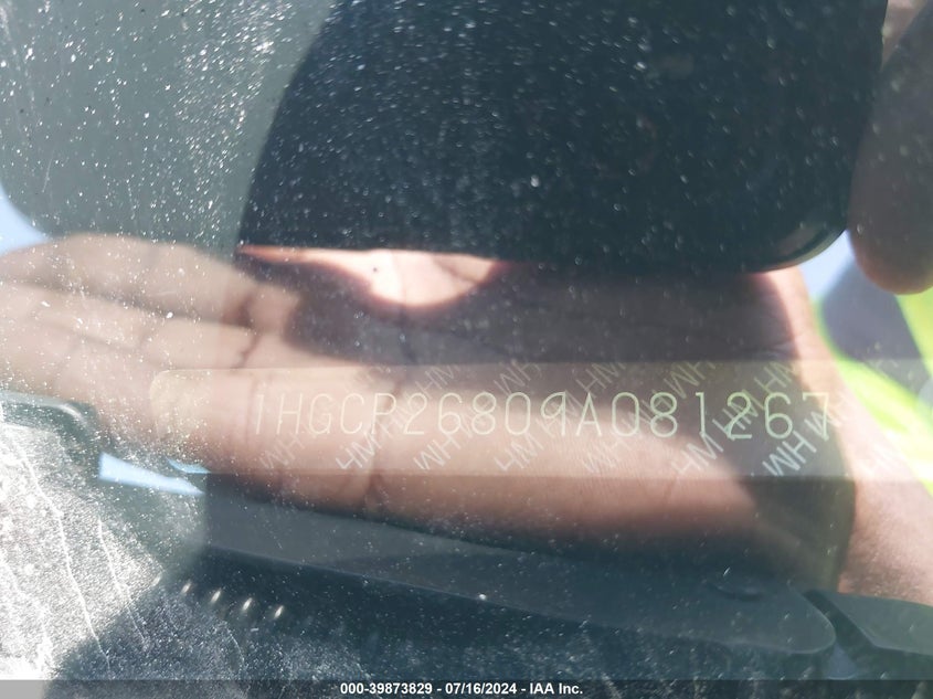 2009 Honda Accord 2.4 Ex-L VIN: 1HGCP26809A081267 Lot: 39873829