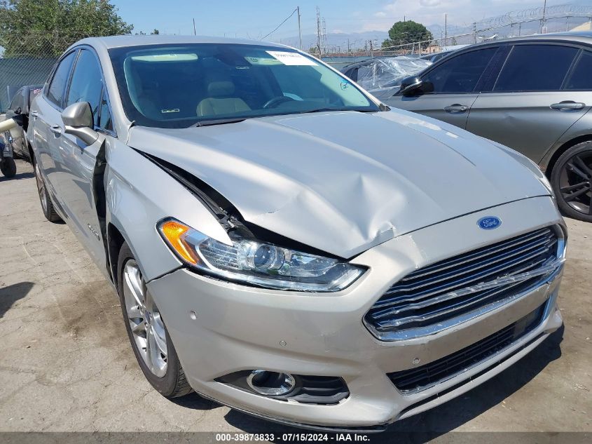 2015 Ford Fusion Titanium Hybrid VIN: 3FA6P0RU5FR245256 Lot: 39873833