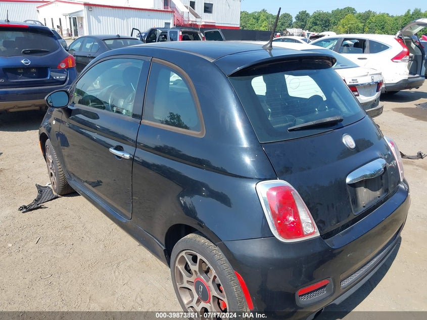 2015 Fiat 500 Sport VIN: 3C3CFFBR9FT500264 Lot: 39873851