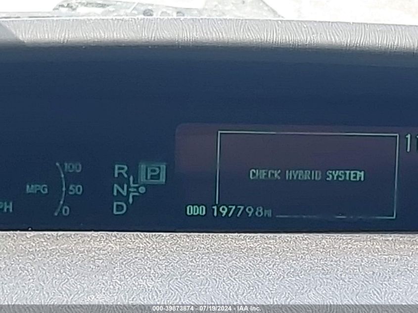 2010 Toyota Prius Iii VIN: JTDKN3DU2A0062171 Lot: 39873874