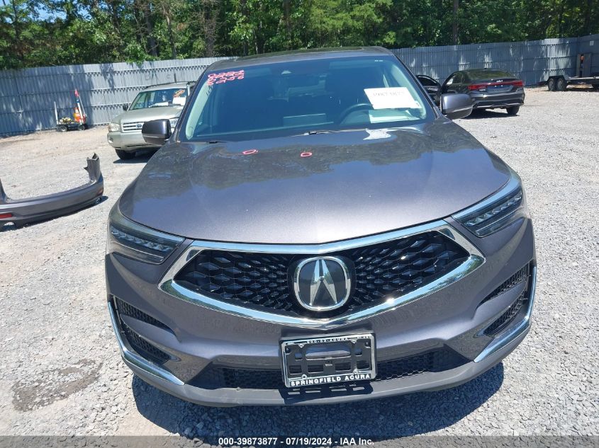 2021 Acura Rdx Standard VIN: 5J8TC2H39ML012586 Lot: 39873877