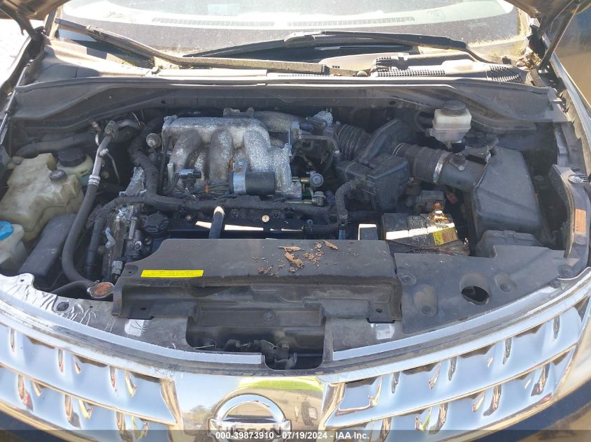 2006 Nissan Murano Sl VIN: JN8AZ08W46W521882 Lot: 39873910