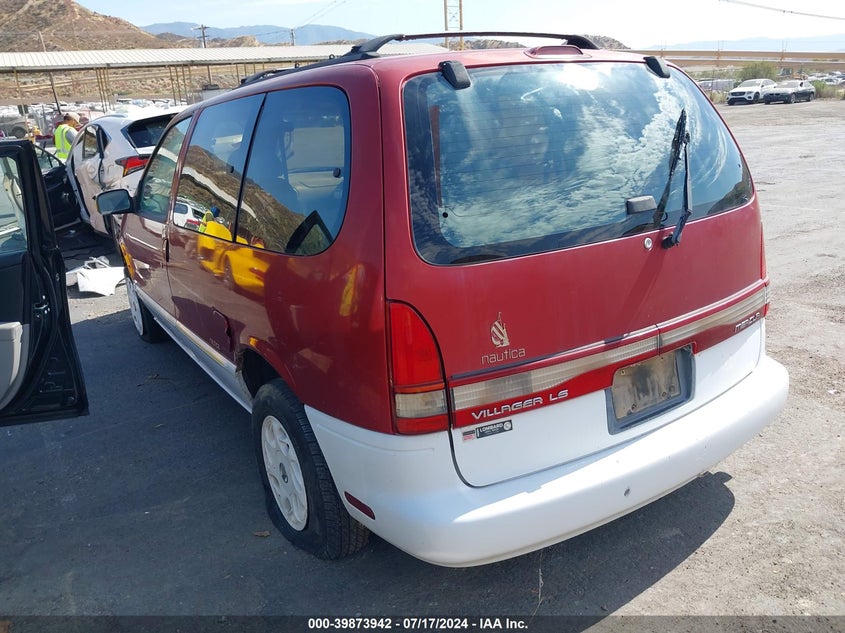 1997 Mercury Villager Gs/Ls/Nautica VIN: 4M2DV1110VDJ12467 Lot: 39873942