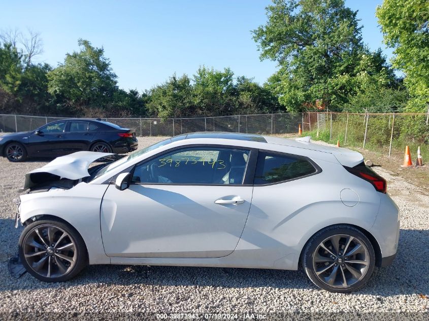 2019 Hyundai Veloster 2.0 Premium VIN: KMHTG6AF2KU003701 Lot: 39873943