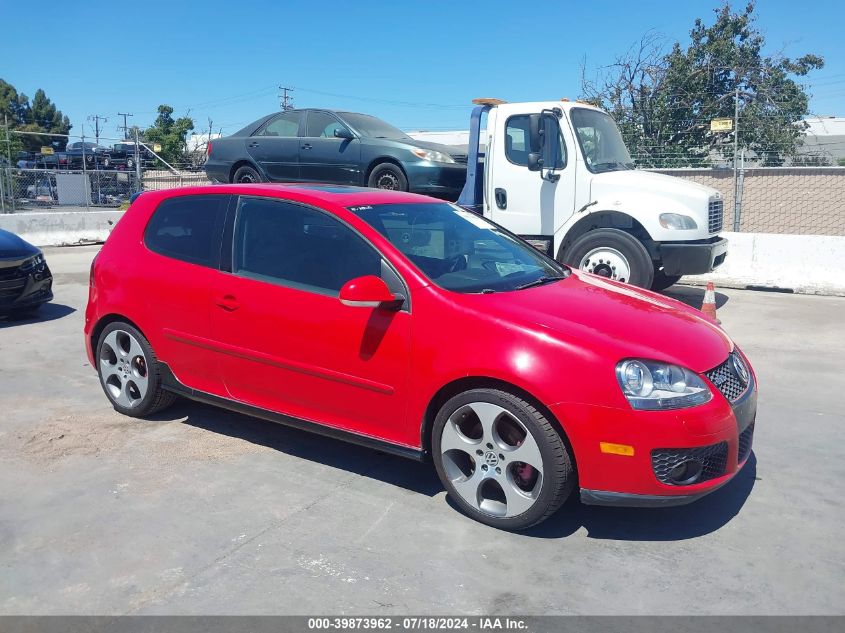 2009 Volkswagen Gti 2-Door VIN: WVWFV71K99W104257 Lot: 39873962