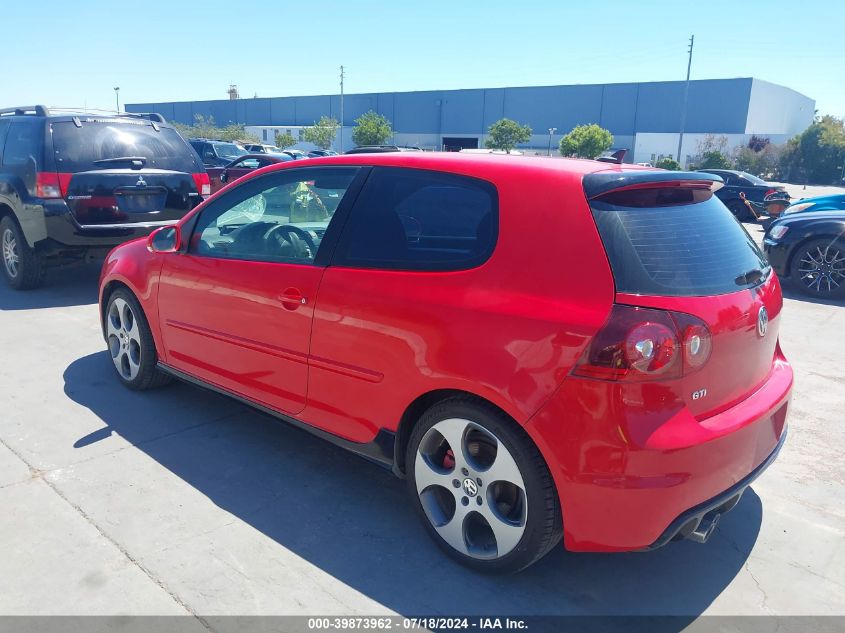 2009 Volkswagen Gti 2-Door VIN: WVWFV71K99W104257 Lot: 39873962