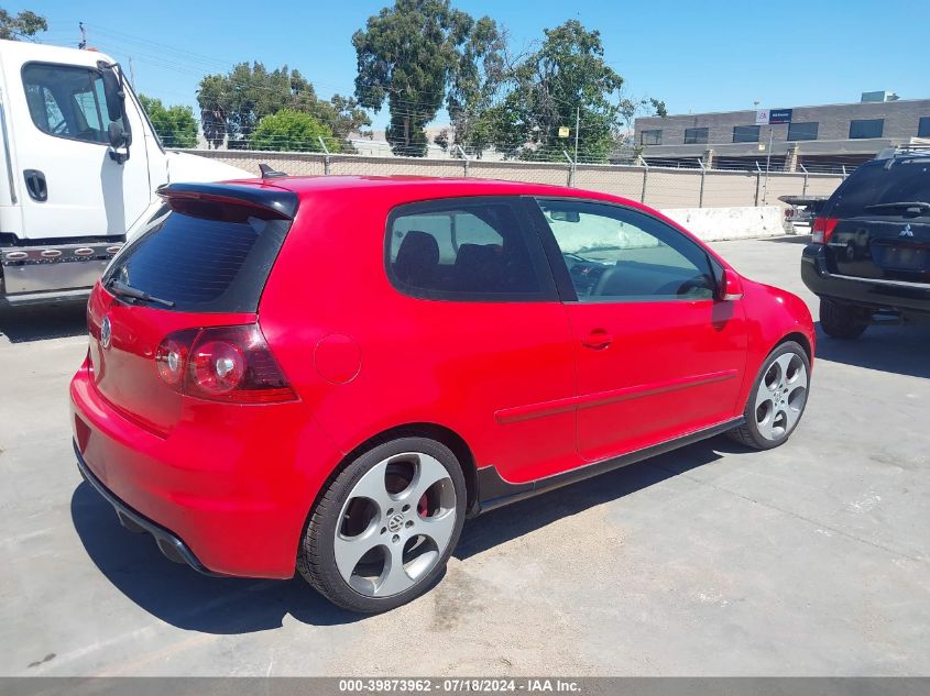 2009 Volkswagen Gti 2-Door VIN: WVWFV71K99W104257 Lot: 39873962