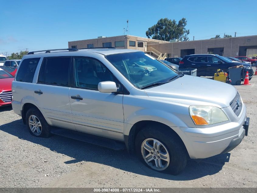 2005 Honda Pilot Ex-L VIN: 5FNYF18545B044468 Lot: 39874008
