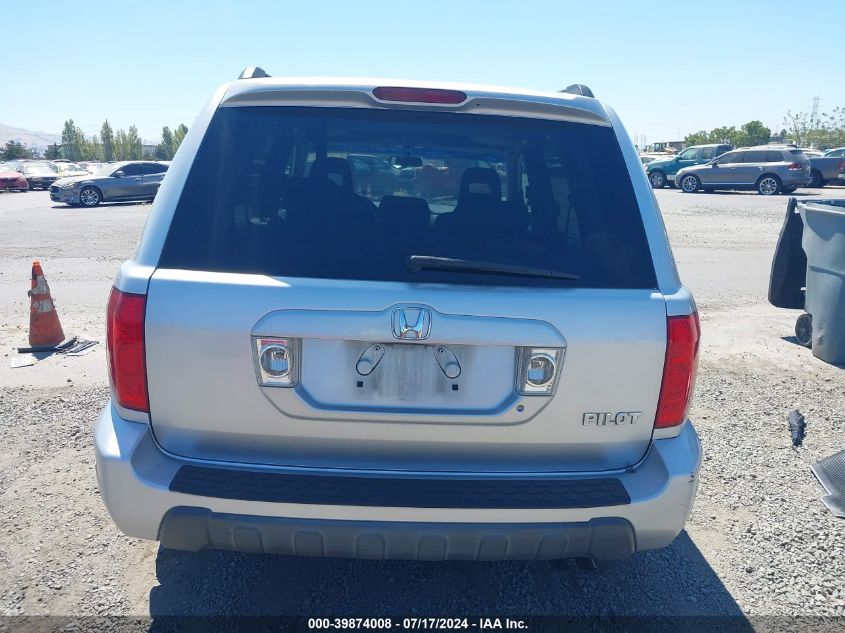 2005 Honda Pilot Ex-L VIN: 5FNYF18545B044468 Lot: 39874008