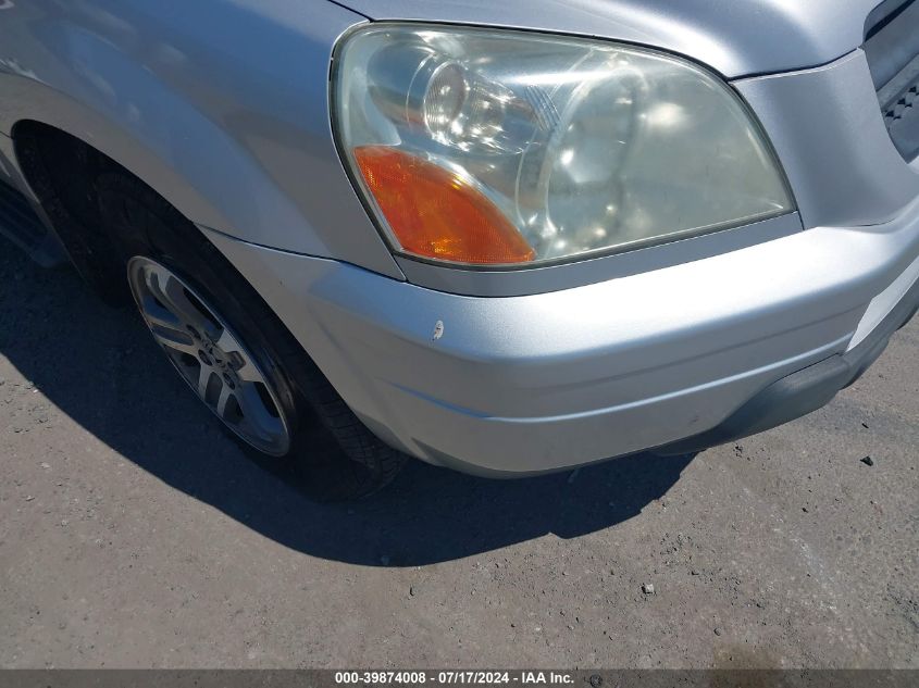 2005 Honda Pilot Ex-L VIN: 5FNYF18545B044468 Lot: 39874008