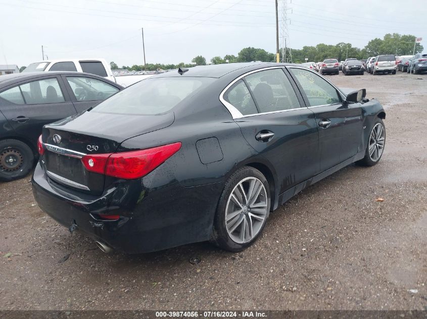 2014 Infiniti Q50 Premium VIN: JN1BV7AR9EM685022 Lot: 39874056