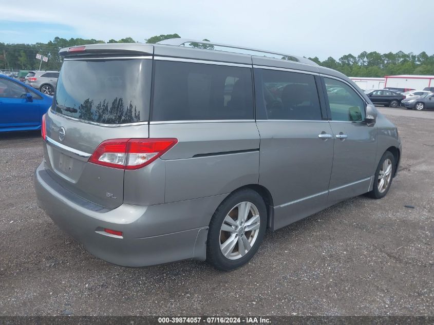 2012 Nissan Quest Sl VIN: JN8AE2KP9C9046829 Lot: 39874057