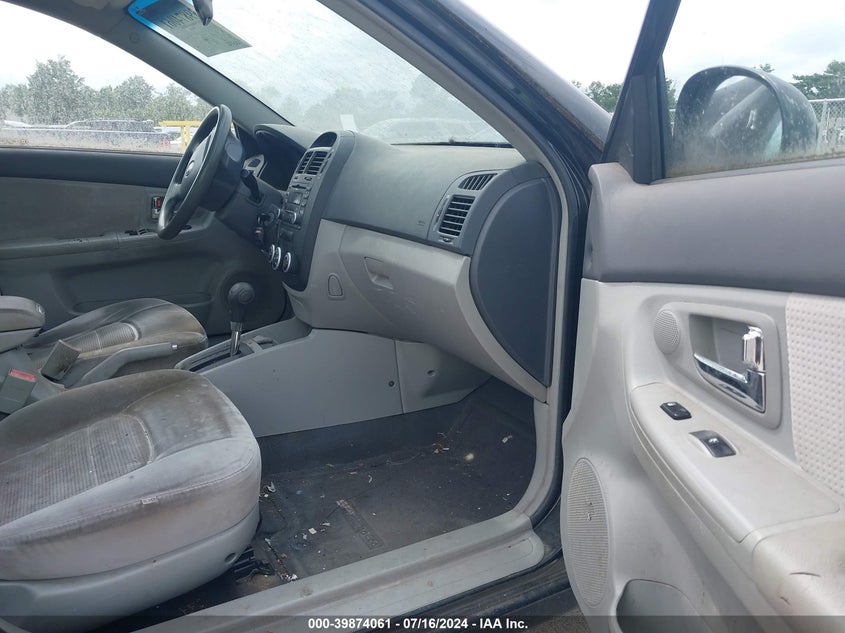 2007 Kia Spectra Ex VIN: KNAFE121875459424 Lot: 39874061