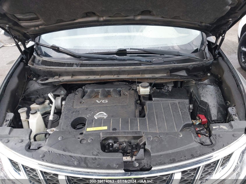 2011 Nissan Murano S/Sl/Le VIN: JN8AZ1MU3BW054443 Lot: 39874063