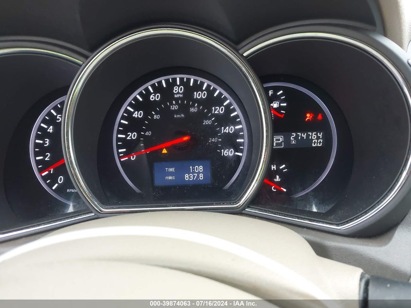 2011 Nissan Murano S/Sl/Le VIN: JN8AZ1MU3BW054443 Lot: 39874063