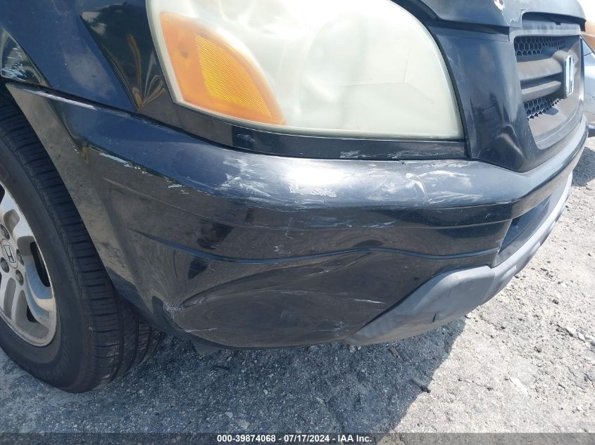 2004 Honda Pilot Ex-L VIN: 5FNYF18554B005015 Lot: 39874068