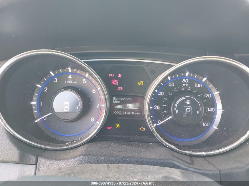 2013 Hyundai Sonata Se/Limited VIN: 5NPEC4AC9DH531008 Lot: 39874135