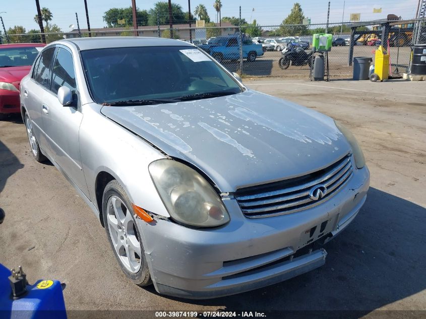 2003 Infiniti G35 VIN: JNKCV51EX3M320931 Lot: 39874199