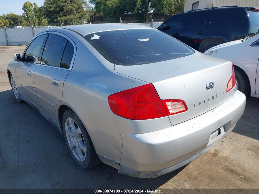 2003 Infiniti G35 VIN: JNKCV51EX3M320931 Lot: 39874199