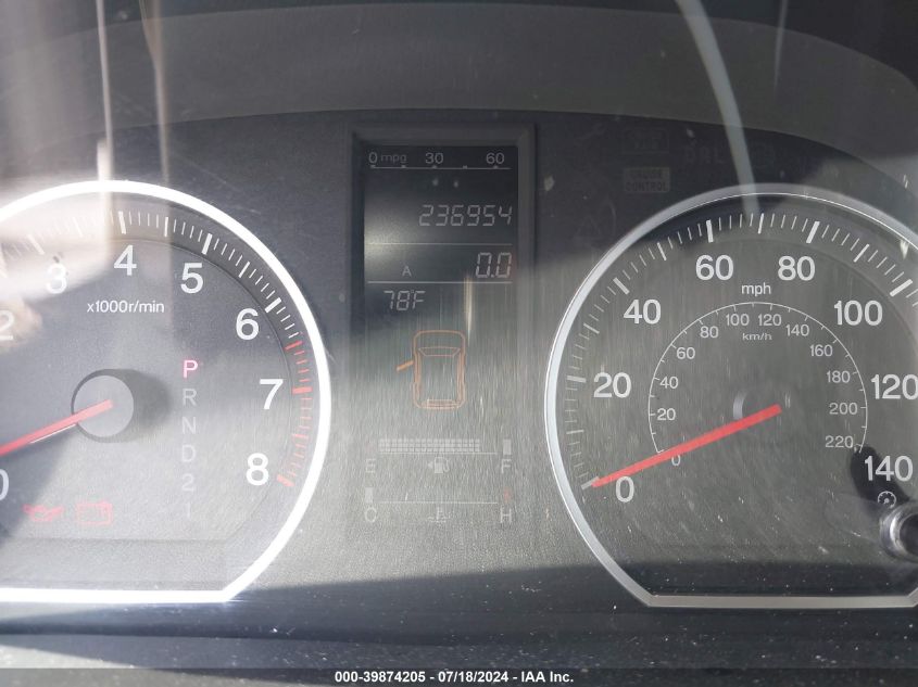 2007 Honda Cr-V Ex-L VIN: JHLRE48777C001627 Lot: 39874205