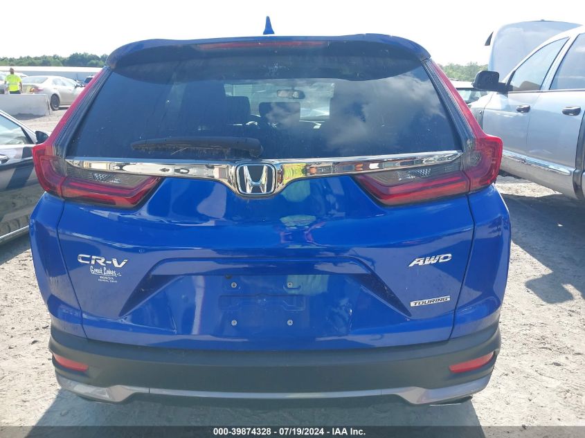 2022 Honda Cr-V Awd Touring VIN: 7FARW2H94NE002738 Lot: 39874328