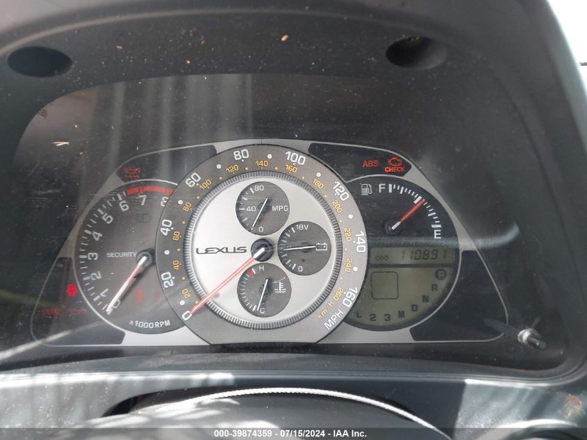 2005 Lexus Is 300 VIN: JTHBD192950100059 Lot: 39874359