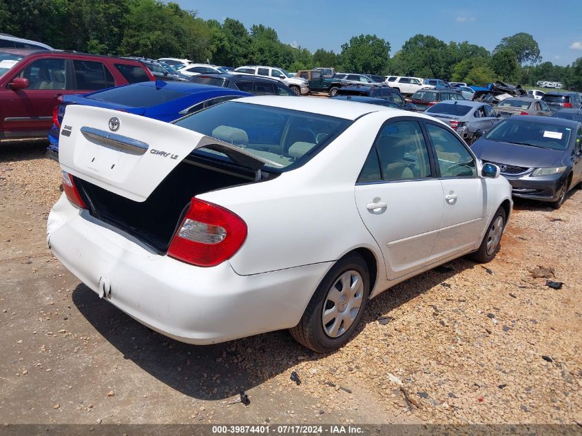 2003 Toyota Camry Le/Xle/Se VIN: 4T1BE30K63U224797 Lot: 39874401