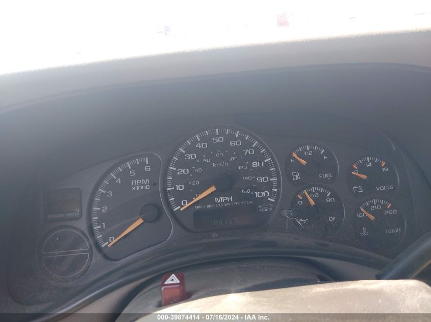 2001 Chevrolet Tahoe Lt VIN: 1GNEK13T81J115900 Lot: 39874414