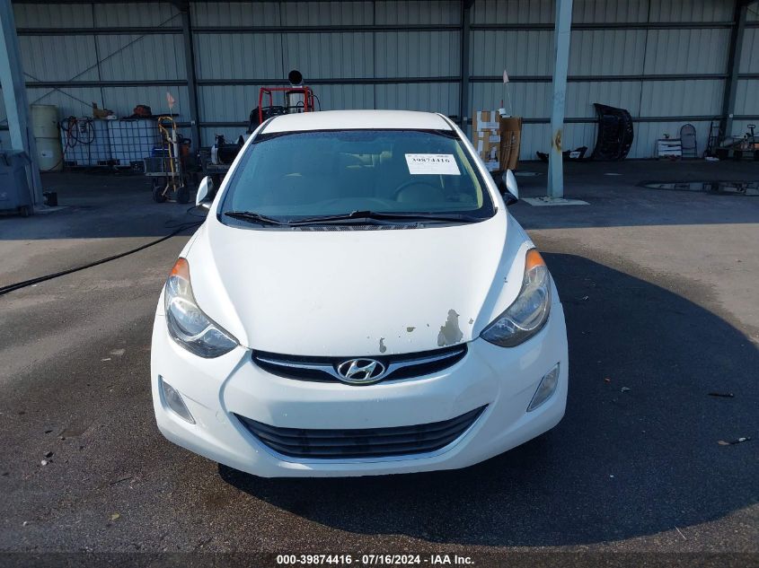 2013 Hyundai Elantra Gls VIN: 5NPDH4AE4DH322497 Lot: 39874416