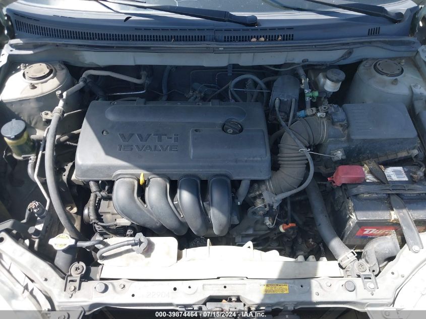 2004 Toyota Corolla Le VIN: 2T1BR32E04C312601 Lot: 39874464