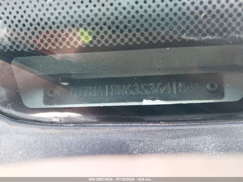 2003 Dodge Ram 1500 Slt/Laramie/St VIN: 1D7HA18N63S364184 Lot: 39874524