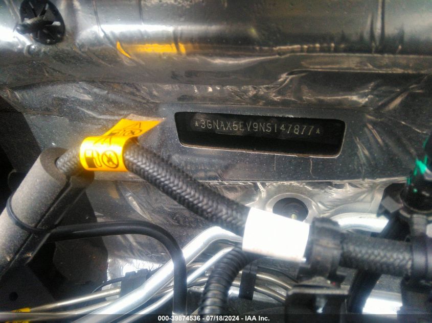 2022 Chevrolet Equinox Awd 1Fl VIN: 3GNAX5EV9NS147877 Lot: 39874536
