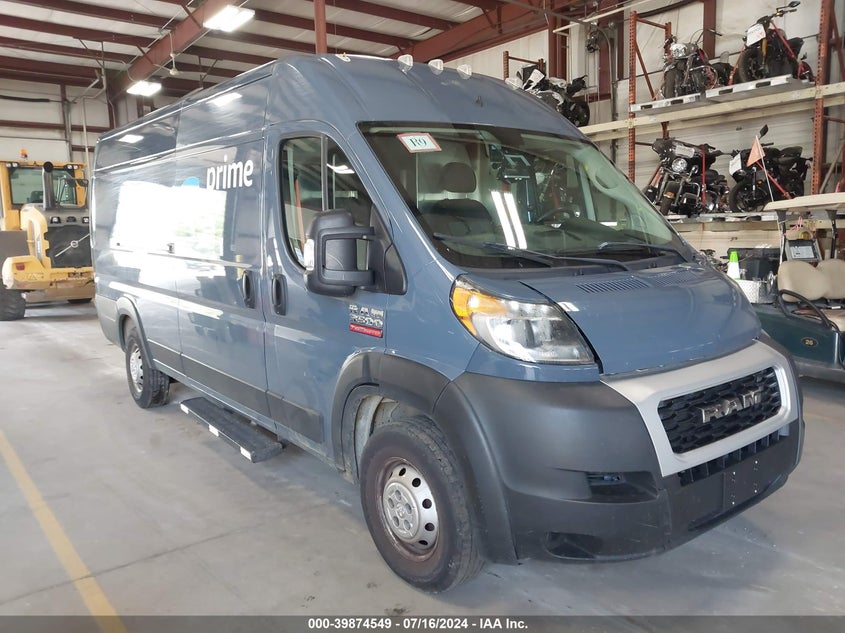2020 Ram Promaster 3500 Cargo Van High Roof 159 Wb Ext VIN: 3C6URVJG9LE140129 Lot: 39874549