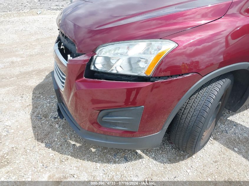 2016 Chevrolet Trax 1Ls VIN: 3GNCJKSB2GL257198 Lot: 39874733