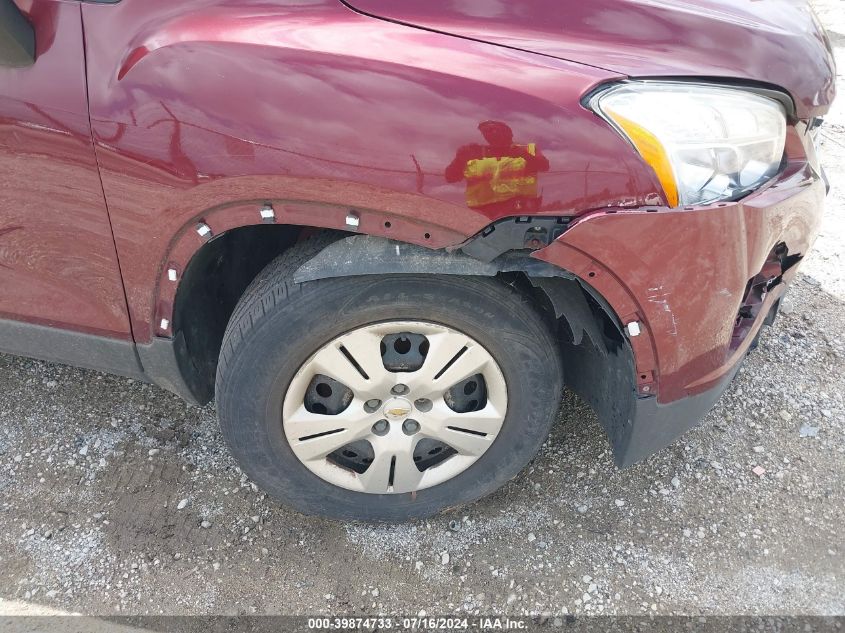 2016 Chevrolet Trax 1Ls VIN: 3GNCJKSB2GL257198 Lot: 39874733