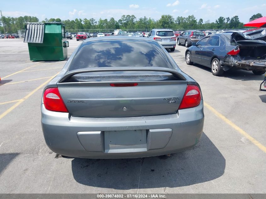 2005 Dodge Neon Sxt VIN: 1B3ES56C15D124892 Lot: 39874802