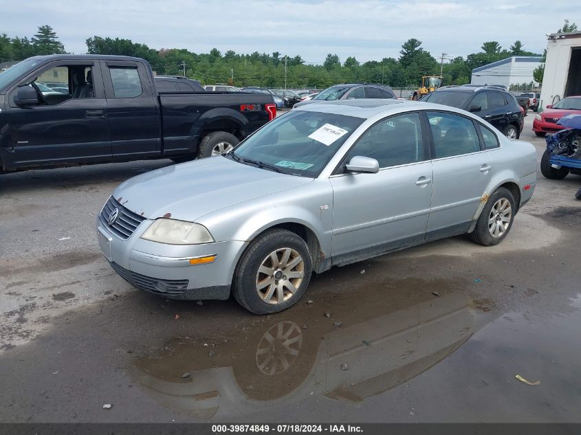 2003 Volkswagen Passat Gls VIN: WVWPD63B33P033928 Lot: 39874849