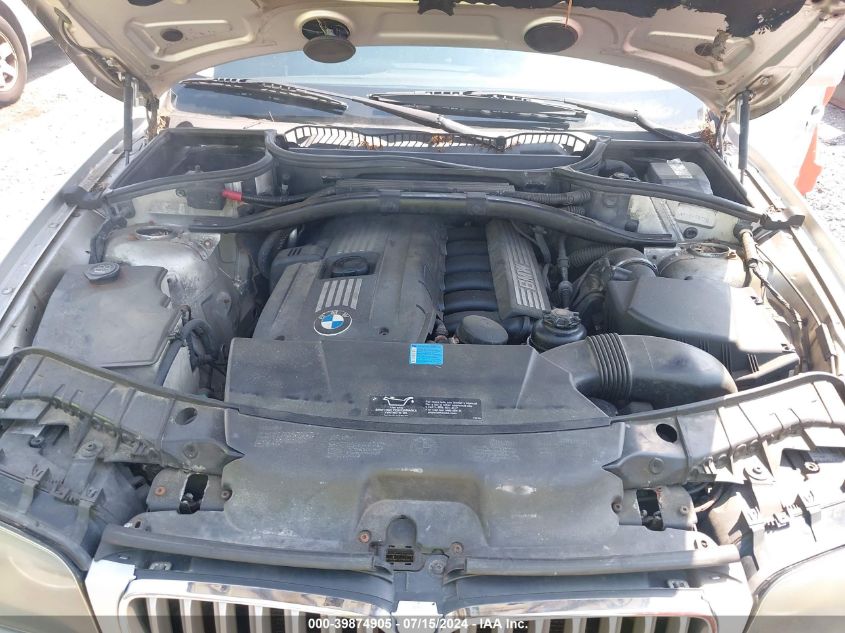 2007 BMW X3 3.0Si VIN: WBXPC93447WF15413 Lot: 39874905