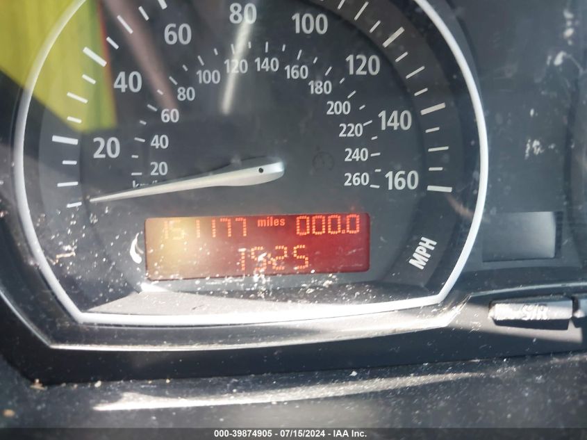 2007 BMW X3 3.0Si VIN: WBXPC93447WF15413 Lot: 39874905