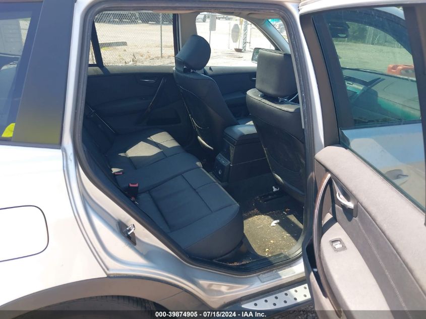 2007 BMW X3 3.0Si VIN: WBXPC93447WF15413 Lot: 39874905