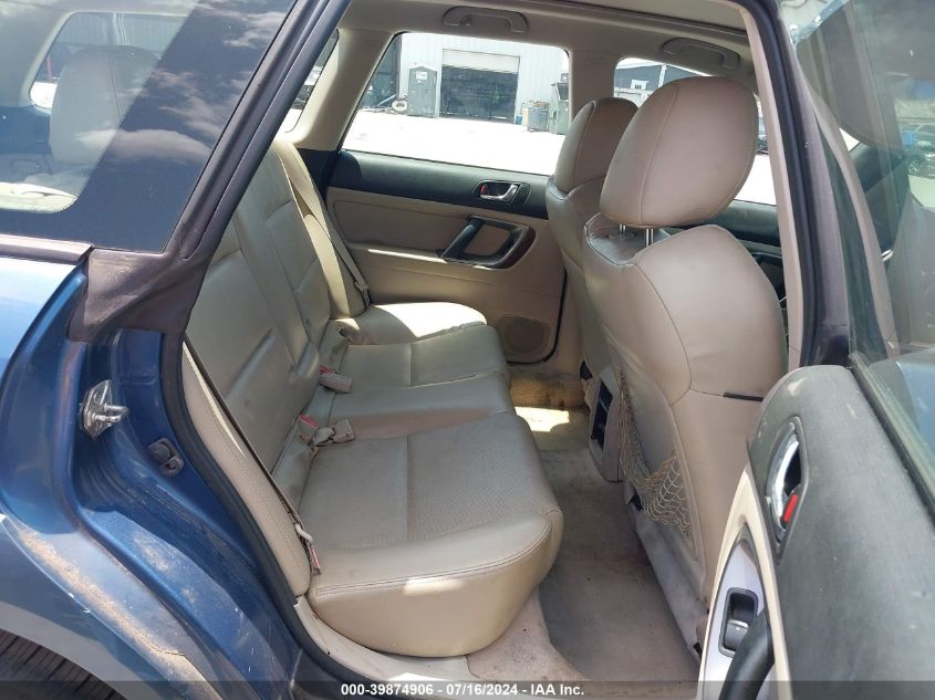 2008 Subaru Outback 2.5Xt Limited VIN: 4S4BP63C186317951 Lot: 39874906