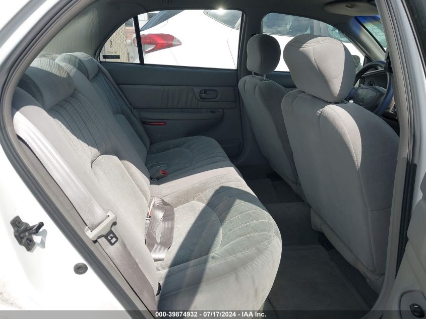 2000 Buick Century Custom VIN: 2G4WS52J5Y1108052 Lot: 39874932