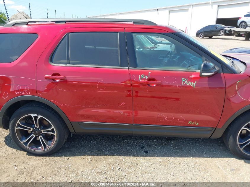 2015 Ford Explorer Sport VIN: 1FM5K8GT8FGC02997 Lot: 39874943