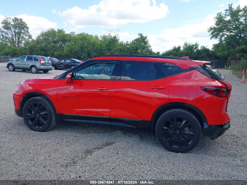 2021 Chevrolet Blazer Awd Rs VIN: 3GNKBKRS5MS509820 Lot: 39874947